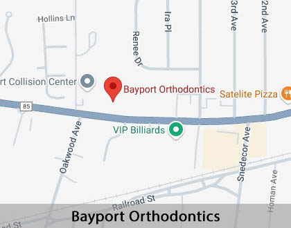 Map image for Malocclusions in Bayport, NY